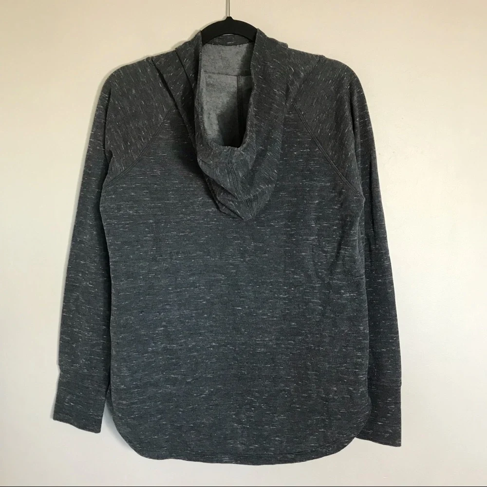 Athletic Works Heather Gray Funnel Neck Hoodie Medium (8-10) - Picture 6 of 9